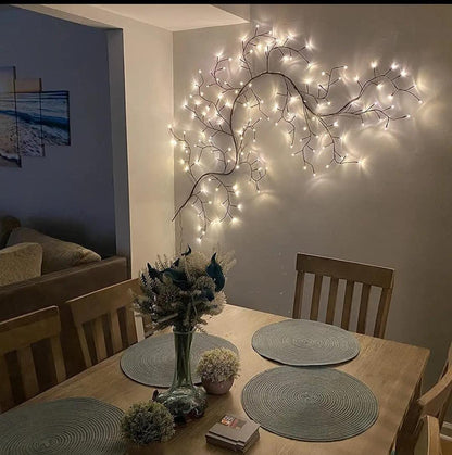 ✨ LED Tree Branch Fairy Lights – Warm & Elegant Wall Décor