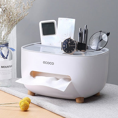 Ecoco Multi-Function Tissue Box Organizer