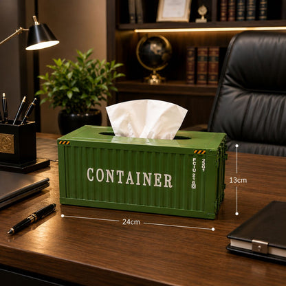 Container Design Metal Tissue Box Holder ( Random Colours)