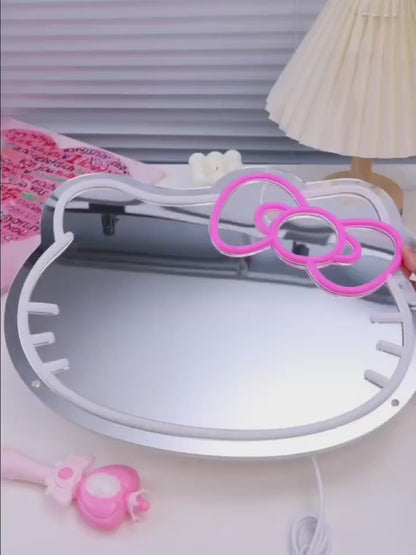 Hello Kitty LED Neon Mirror