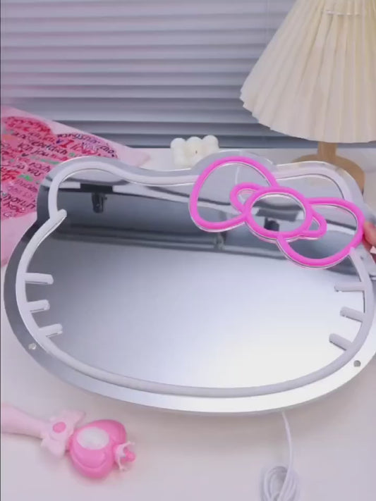 Hello Kitty LED Neon Mirror
