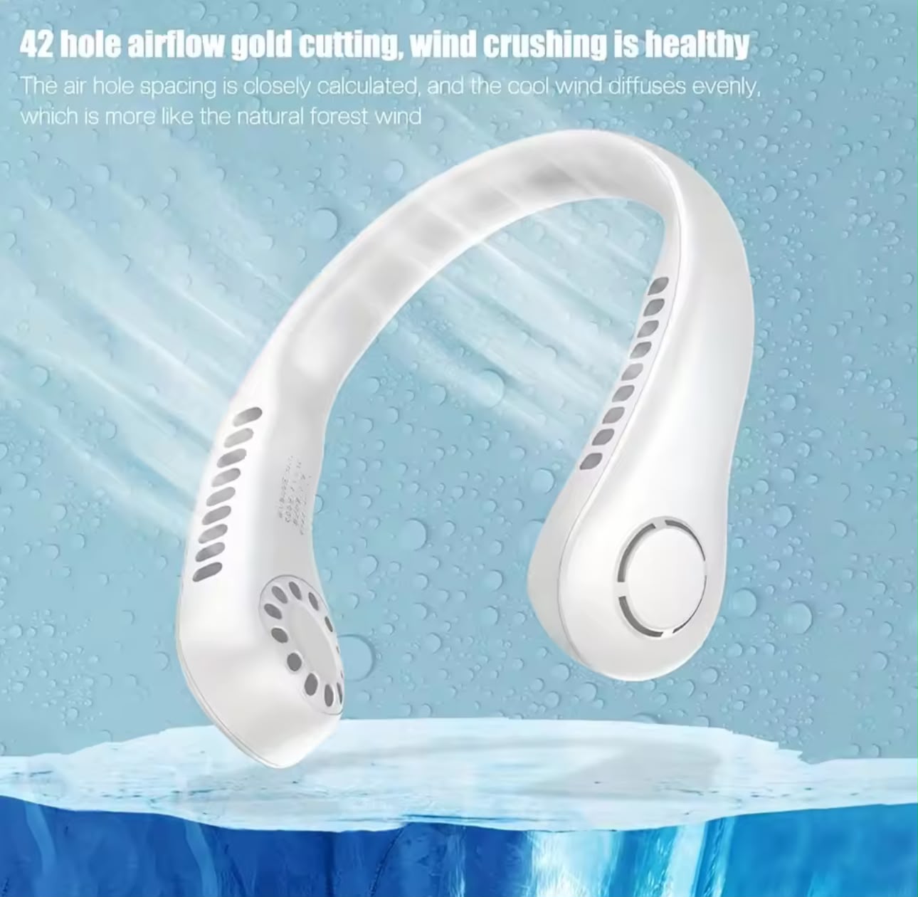 Portable Rechargeable Neck Fan – Hands-Free Wearable Cooling Fan