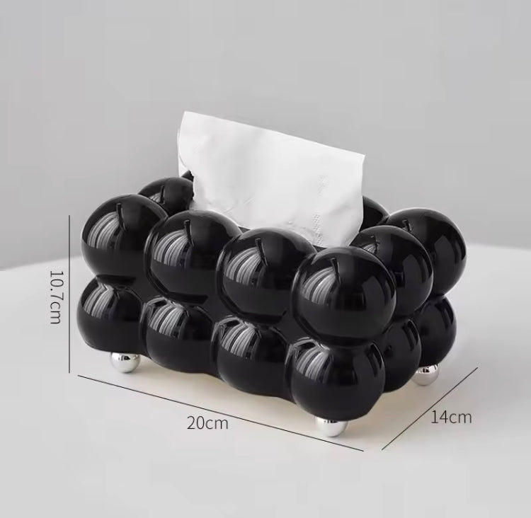 Bubble Tissue Box Holder – Modern Decorative Tissue Organizer