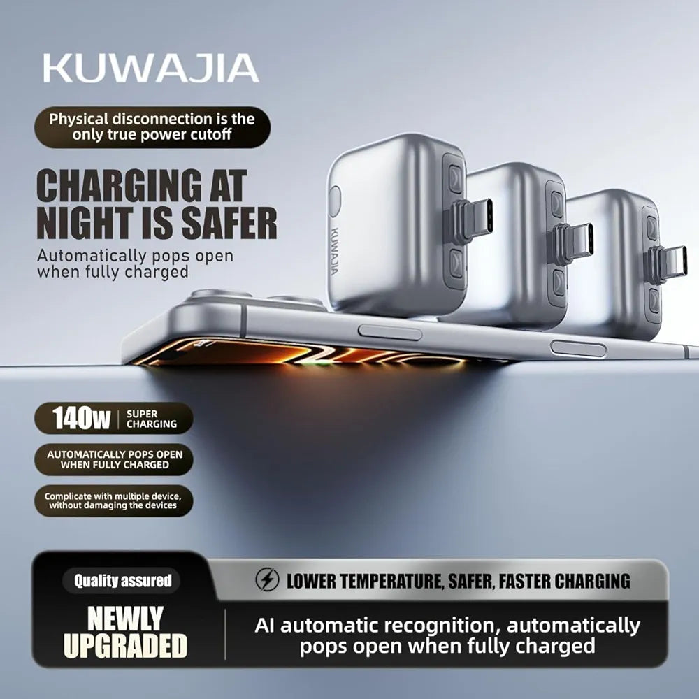 Smart Auto Disconnect Fast Charging Adapter upto 140W