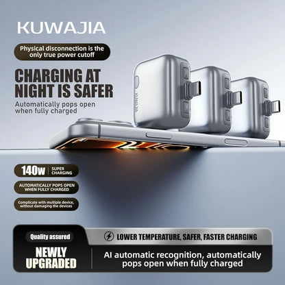 Smart Auto Disconnect Fast Charging Adapter upto 140W