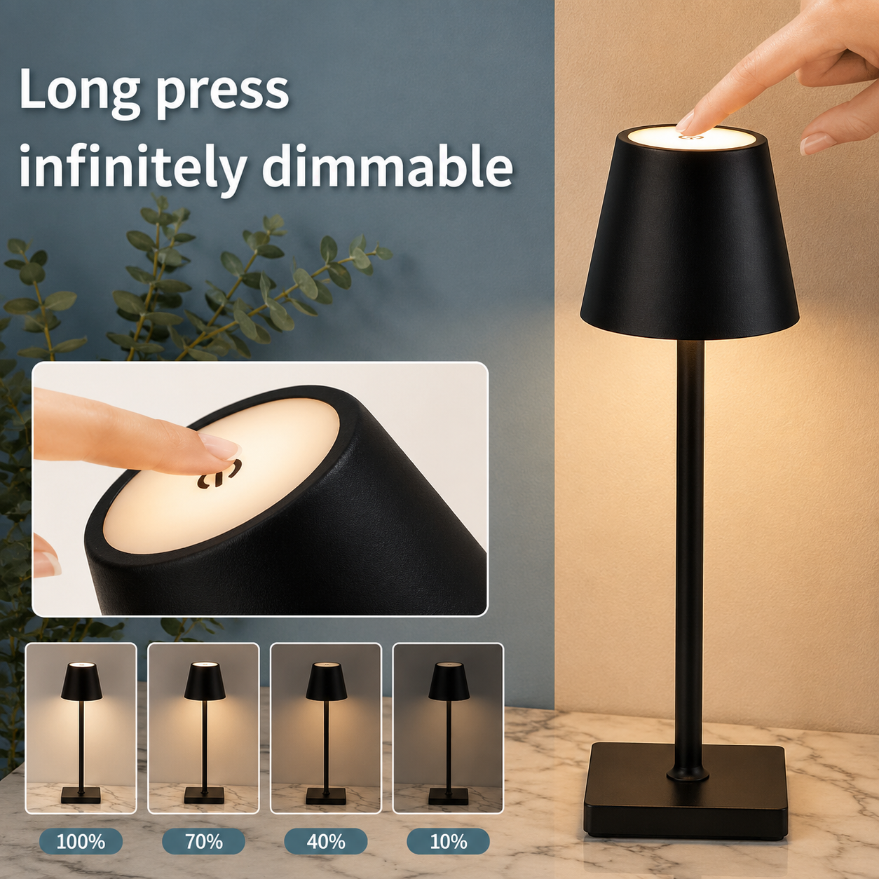 Rechargeable Touch Control LED Table Lamp