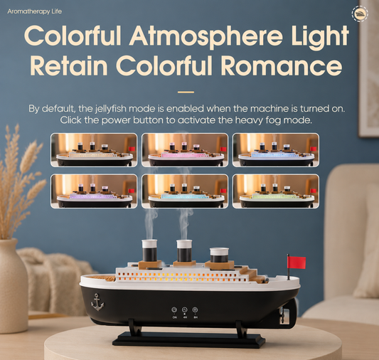 Luxury Ship Aromatherapy Diffuser & Humidifier – Jellyfish Mist Edition- Remote Controlled