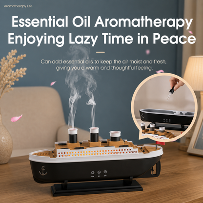 Luxury Ship Aromatherapy Diffuser & Humidifier – Jellyfish Mist Edition- Remote Controlled