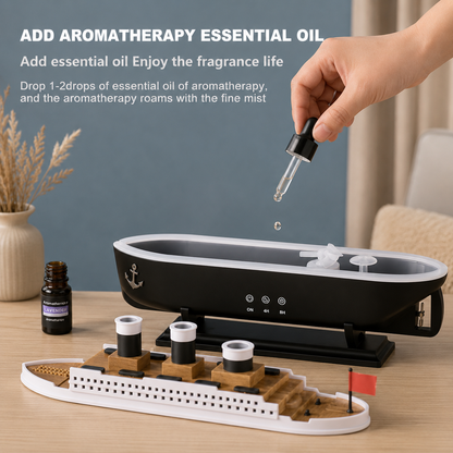 Luxury Ship Aromatherapy Diffuser & Humidifier – Jellyfish Mist Edition- Remote Controlled