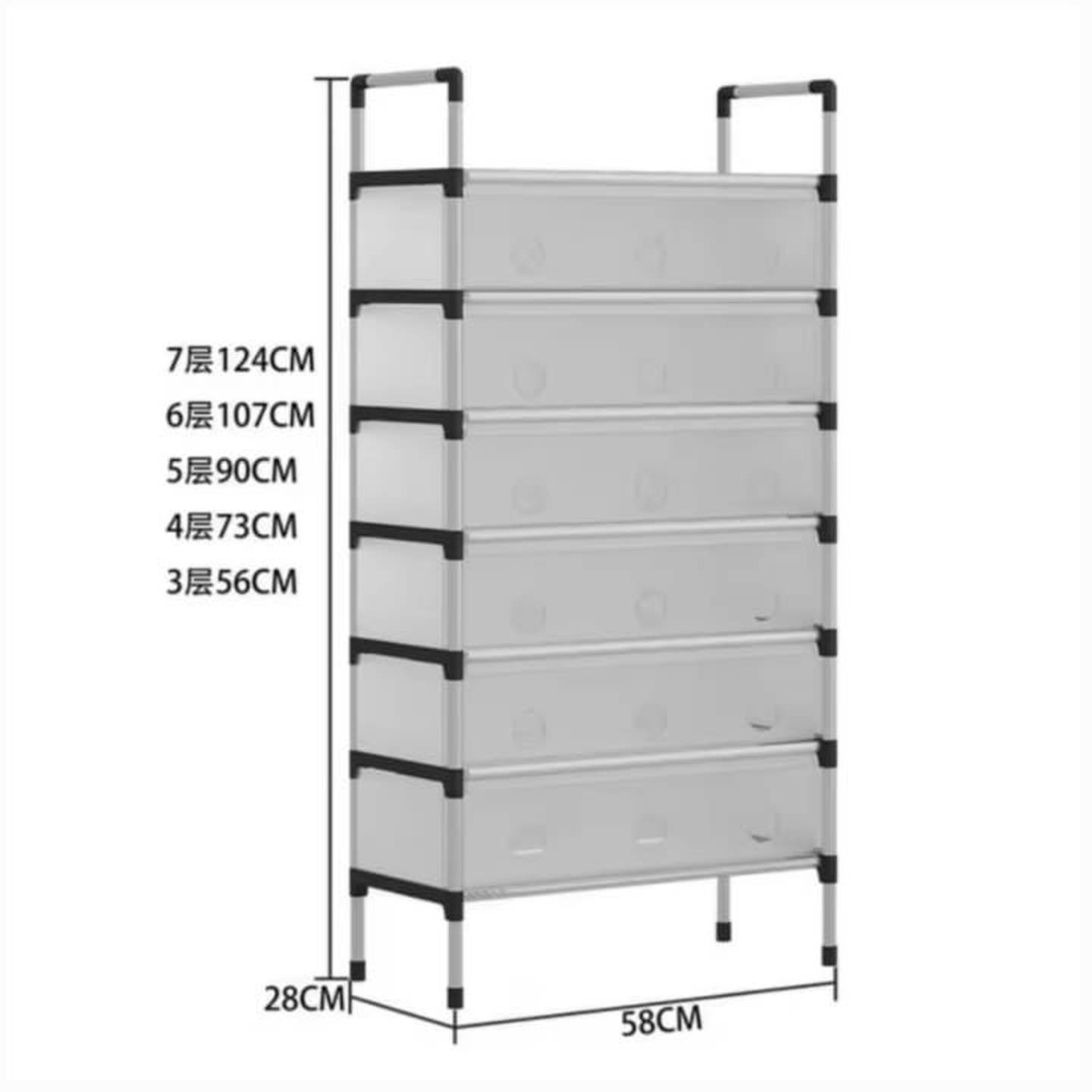 Dustproof Multi-Layer Shoe Rack