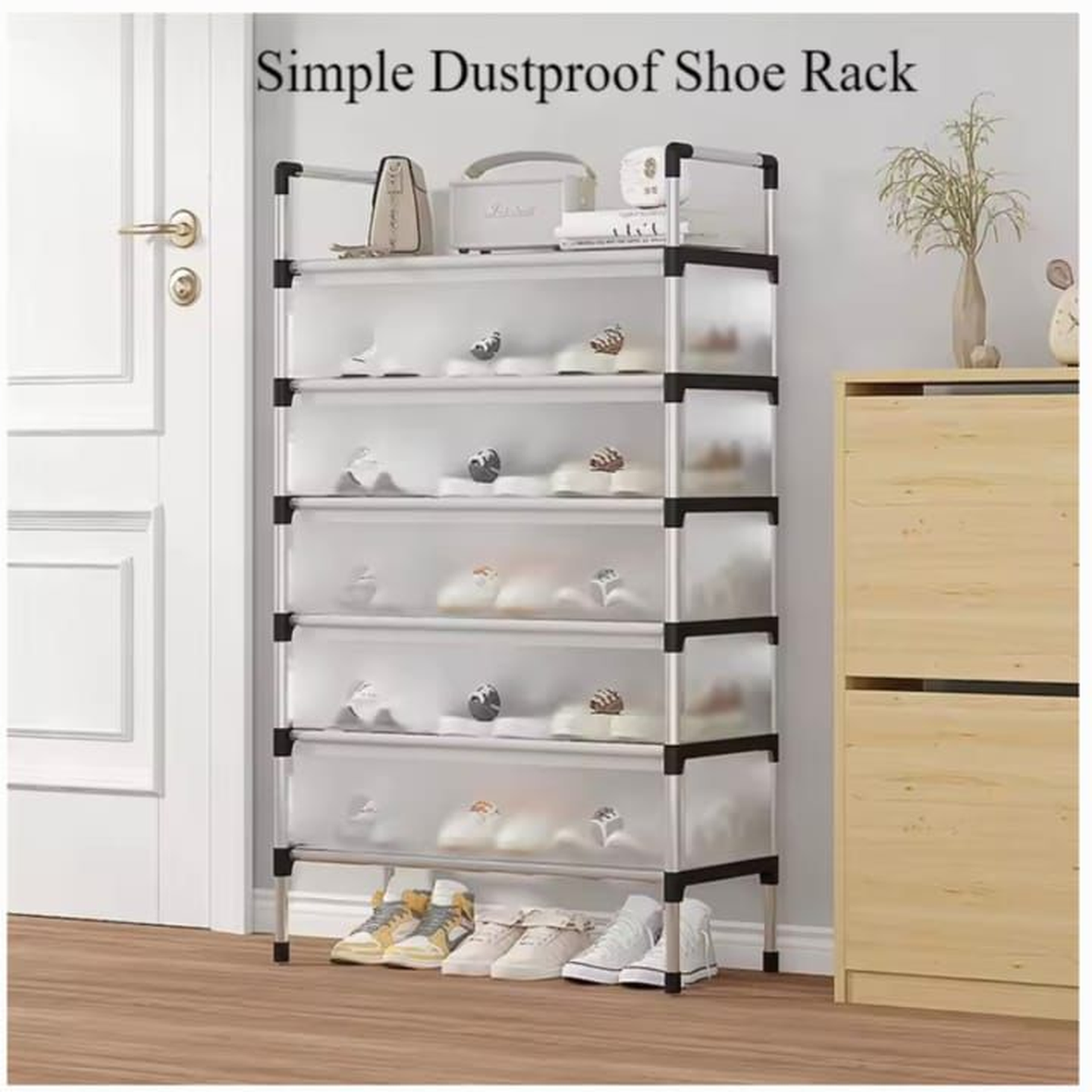 Dustproof Multi-Layer Shoe Rack